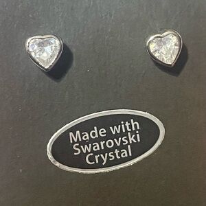 Swarovski heart‎ shaped earrings!